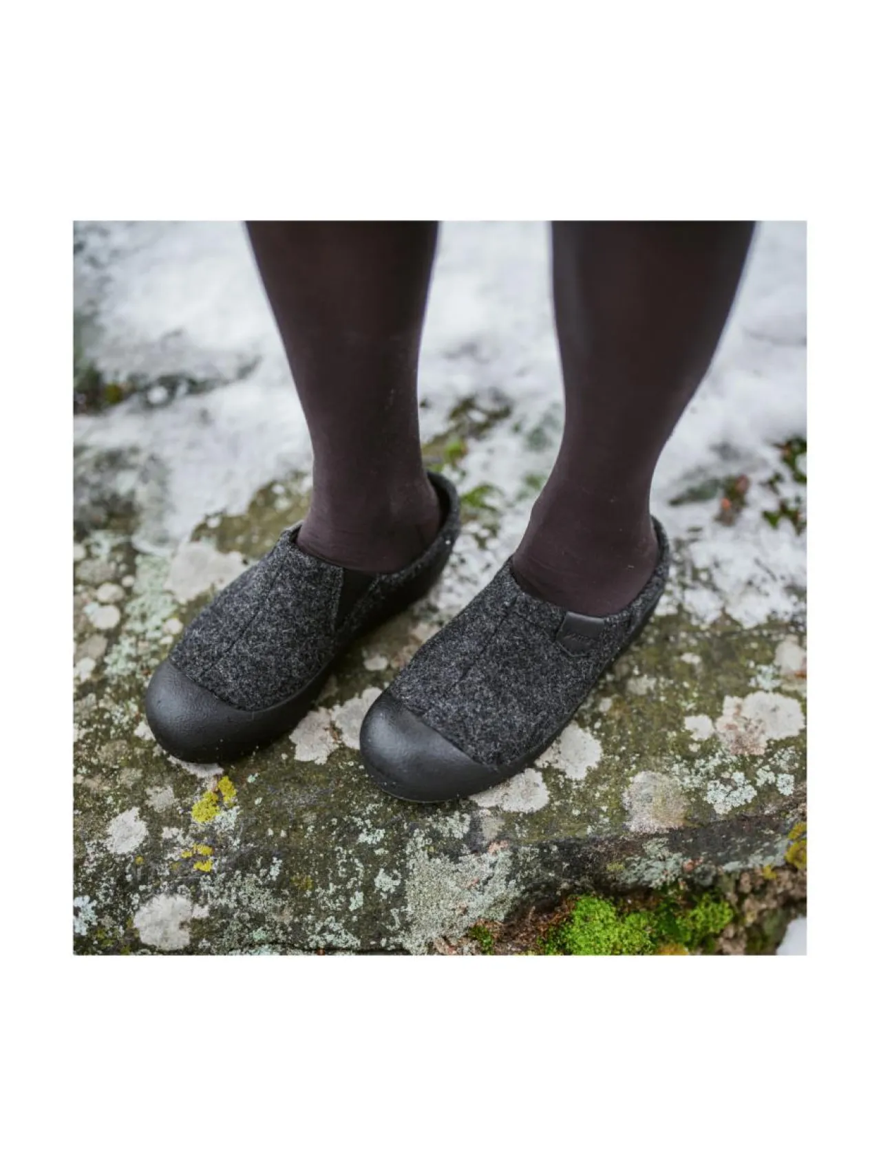Kävelykengät & Loaferit<Pomar VIIRU Naisten huopatossut GRANIT FELT