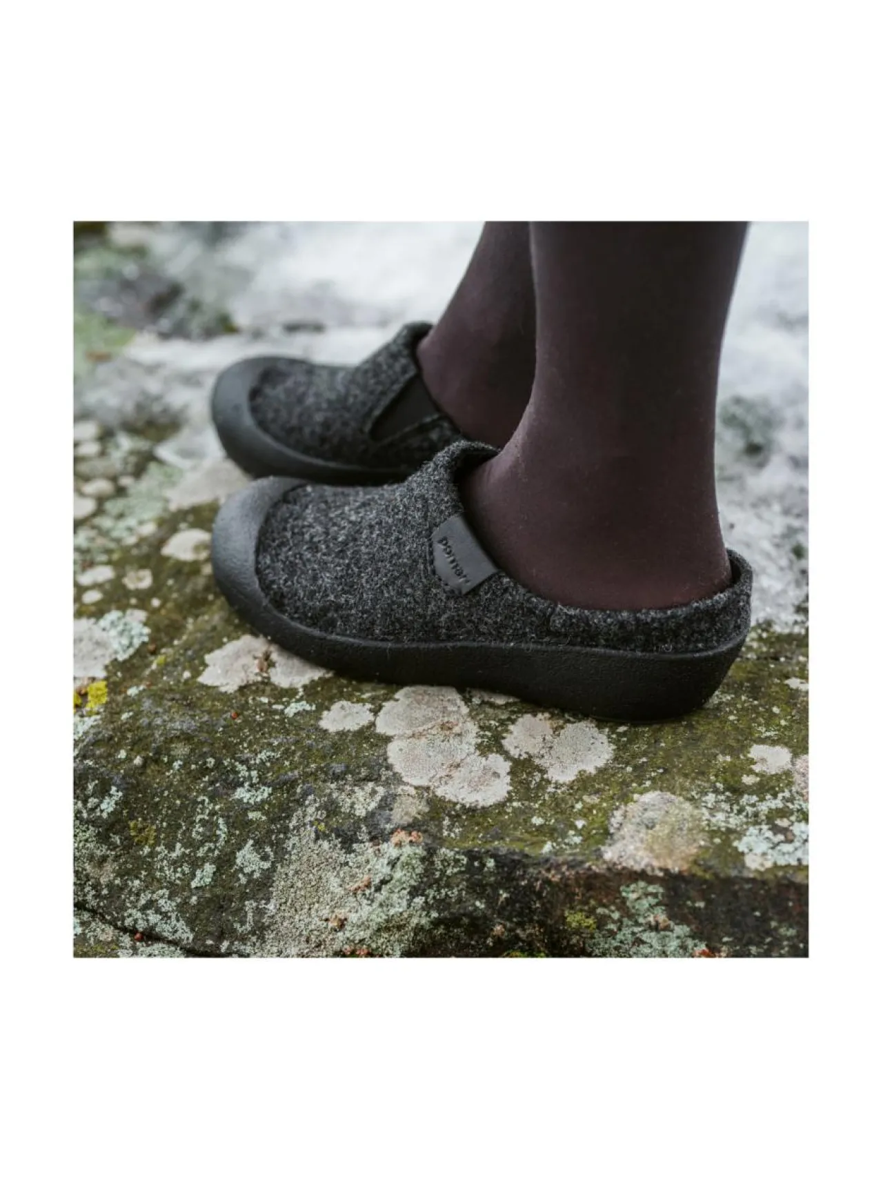 Kävelykengät & Loaferit<Pomar VIIRU Naisten huopatossut GRANIT FELT