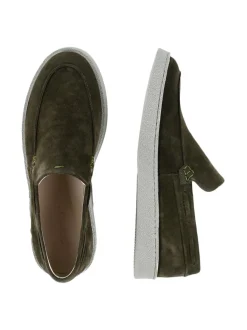 Kävelykengät & Loaferit<Pomar VIKLO Miesten loaferit GREEN SUEDE