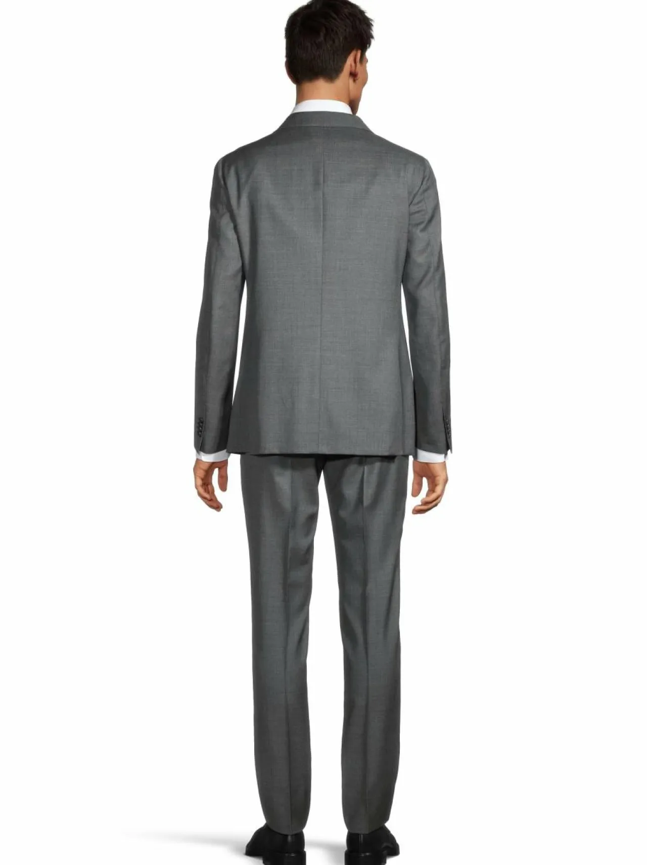 Puvut<Corneliani Villakangaspuku 014 GRAY MELANGE DARK BLACKBOARD