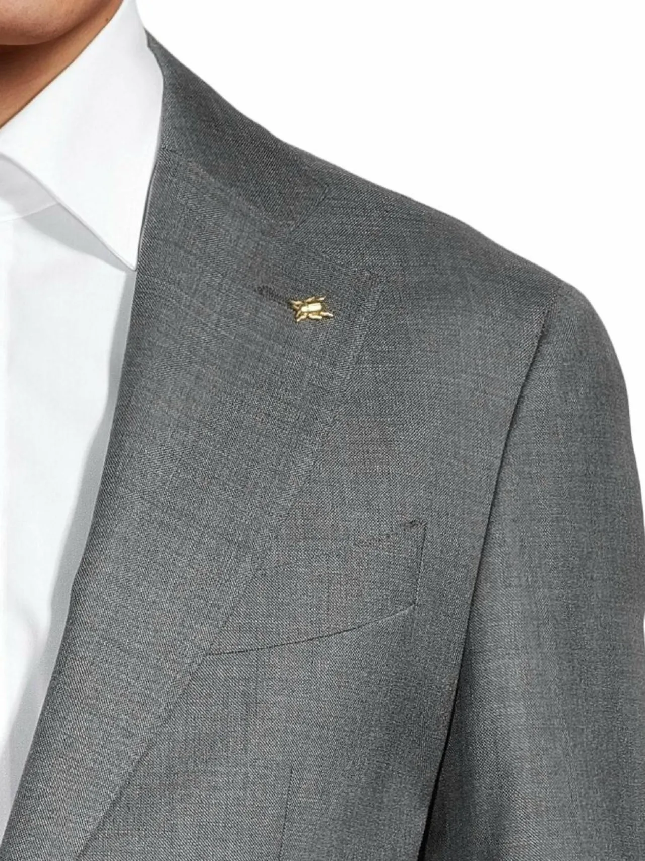 Puvut<Corneliani Villakangaspuku 014 GRAY MELANGE DARK BLACKBOARD