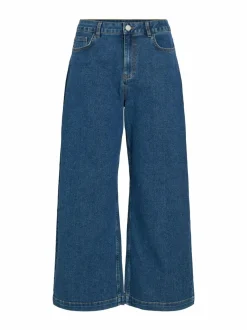 Farkut<Vila Vilotta Culotte -farkut MEDIUM BLUE DENIM