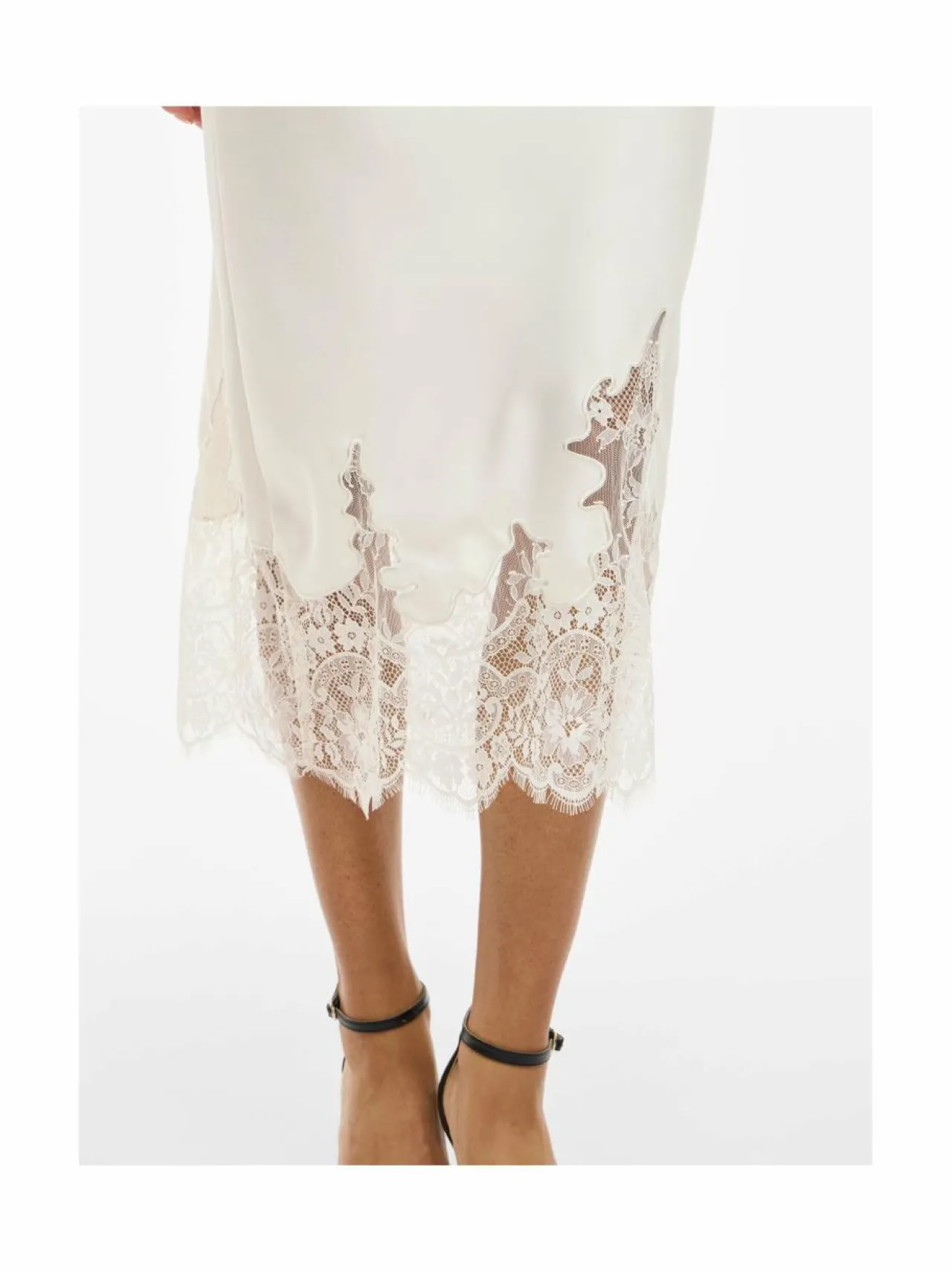 Hameet<Vila Visabel Lace Detail -midihame BIRCH