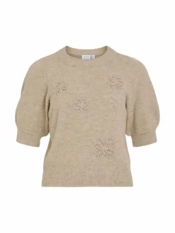 Neuleet<Vila ViSebora-neulepusero FEATHER GRAY