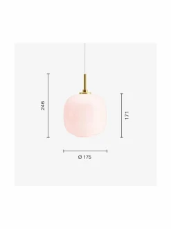 Kattovalaisimet<Louis Poulsen VL45 Radiohus -riippuvalaisin PALE ROSE