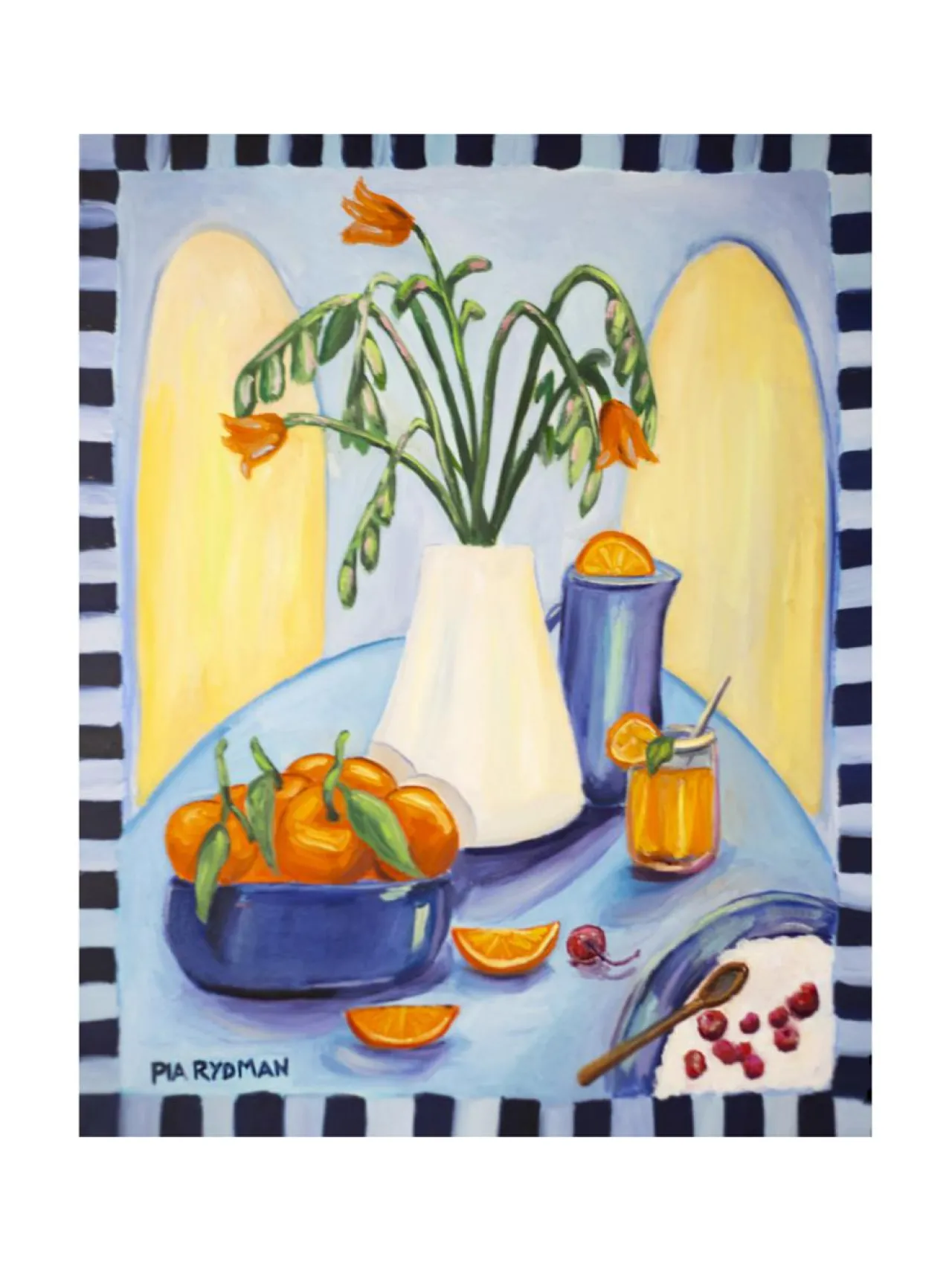 Pia Rydman Art Välipala välimerellä, 73x60 cm, öljyvärimaalaus, Pia Rydman^ Taulut & Julisteet