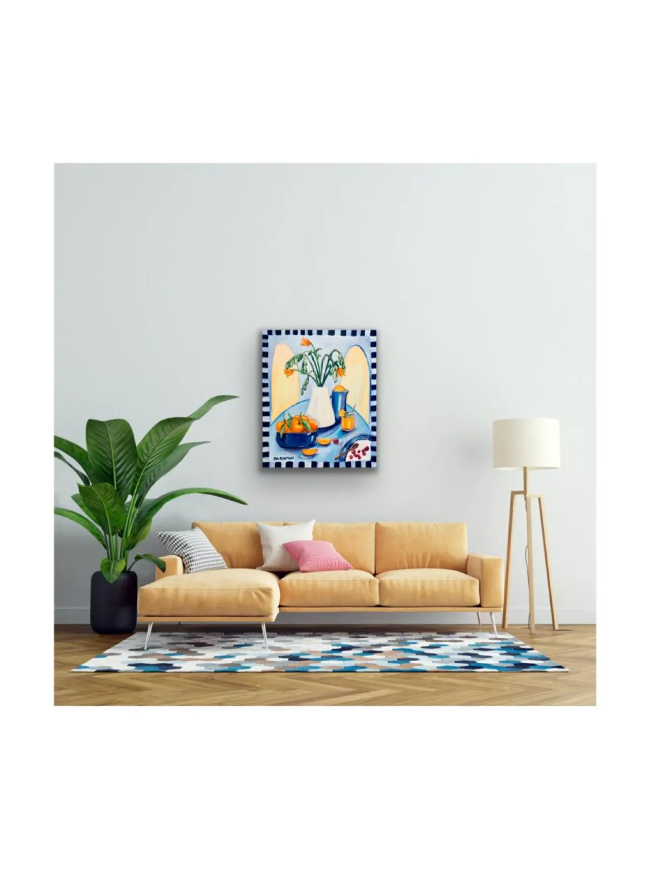 Pia Rydman Art Välipala välimerellä, 73x60 cm, öljyvärimaalaus, Pia Rydman^ Taulut & Julisteet