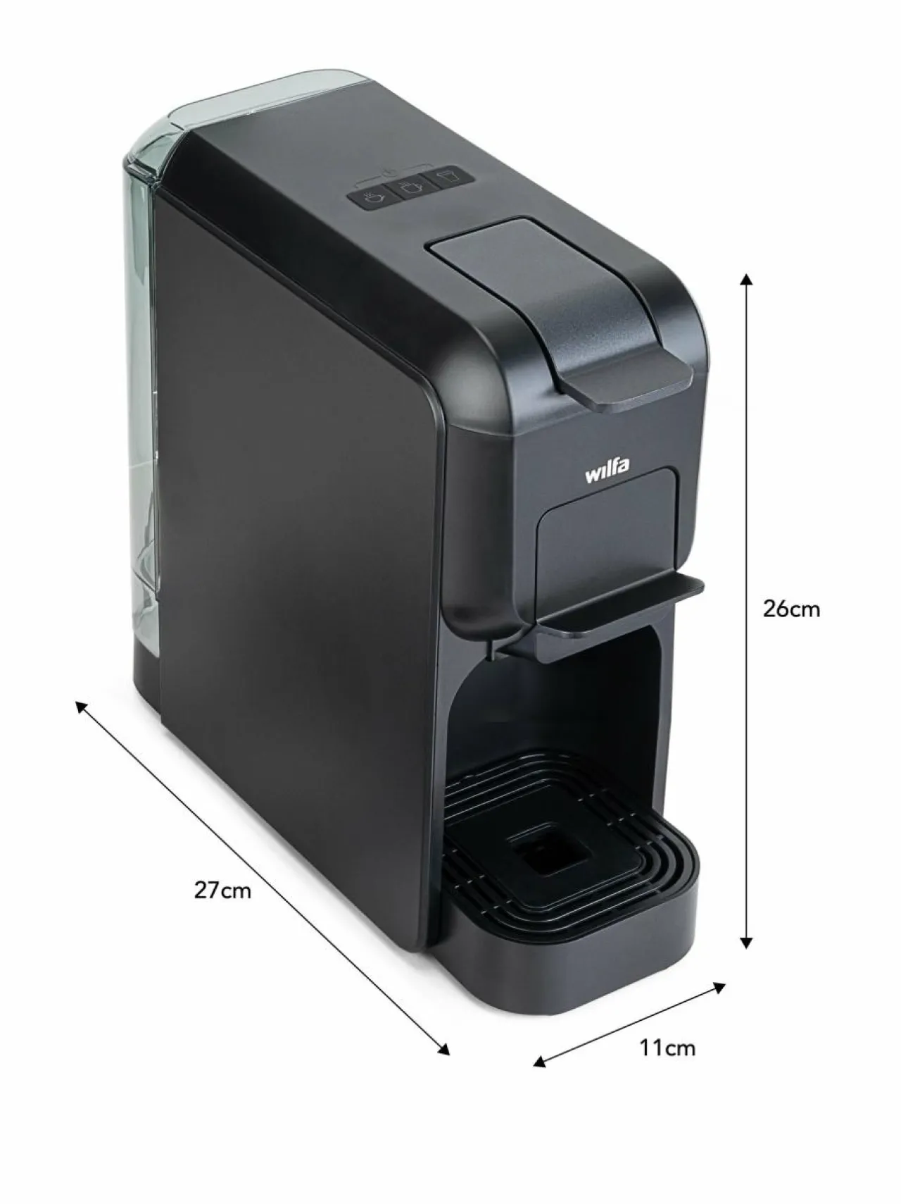 Kahvin- & Vedenkeittimet<Wilfa Volo Multi Mini - kapselikeitin/monitoimikahviautomaatti BLACK