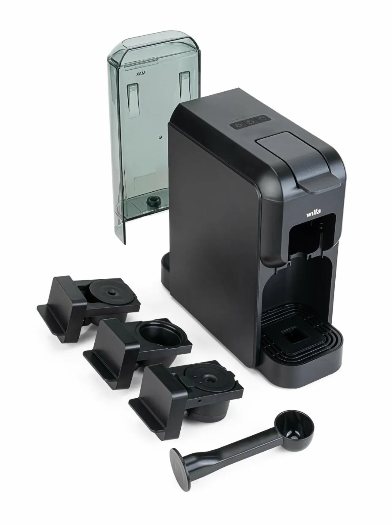 Kahvin- & Vedenkeittimet<Wilfa Volo Multi Mini - kapselikeitin/monitoimikahviautomaatti BLACK