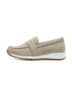 Kävelykengät & Loaferit<Pomar VUOKKO Naisten loaferit BEIGE SUEDE