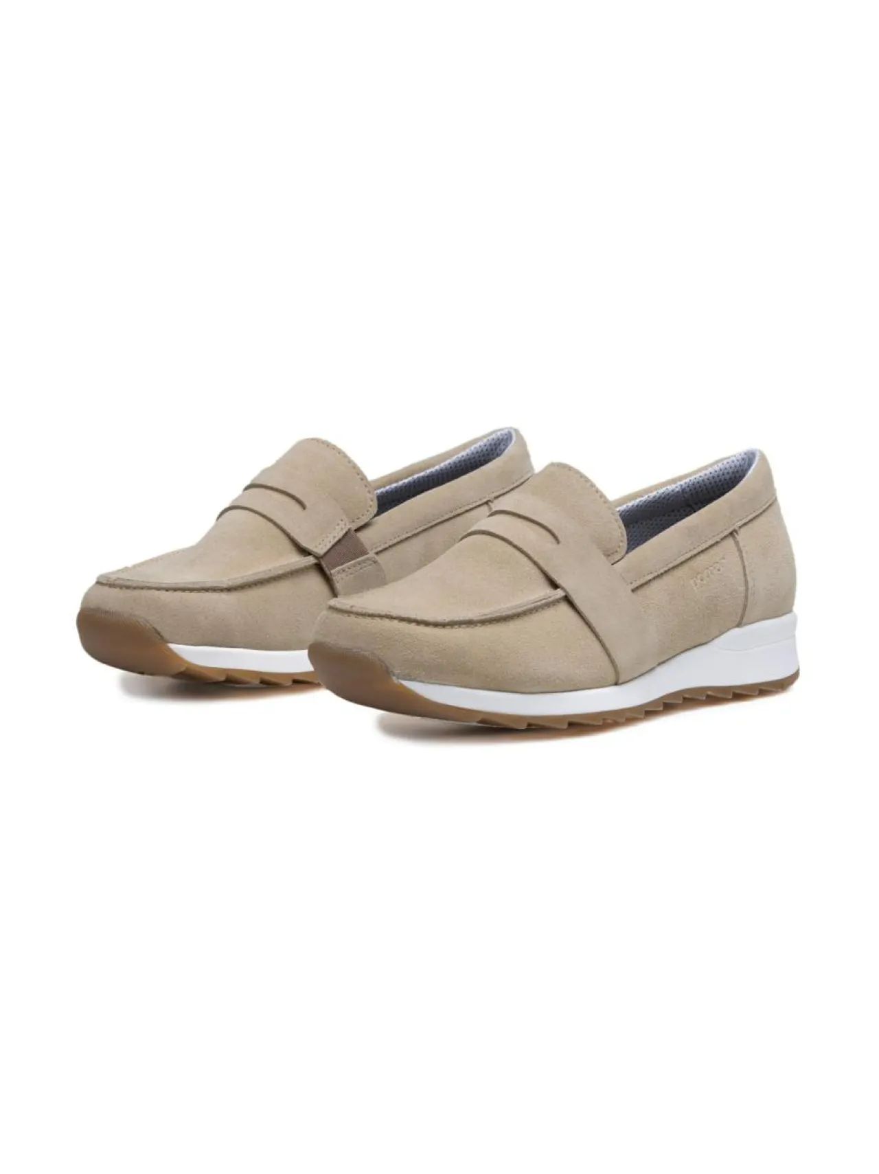 Kävelykengät & Loaferit<Pomar VUOKKO Naisten loaferit BEIGE SUEDE