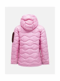 Urheilutakit|Takit<Peak Performance W Helium Utility Hood -untuvatakki 060 MORNING DEW/BRILLIANT RED
