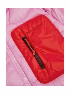 Urheilutakit|Takit<Peak Performance W Helium Utility Hood -untuvatakki 060 MORNING DEW/BRILLIANT RED