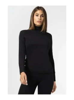 Urheiluliivit & -Kerrastot<super.natural W TUNDRA175 TURTLENECK JET BLACK