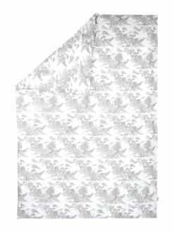 Liinavaatteet<Villa Stockmann Wald-pussilakana SOFT WHITE/GREY COMBO