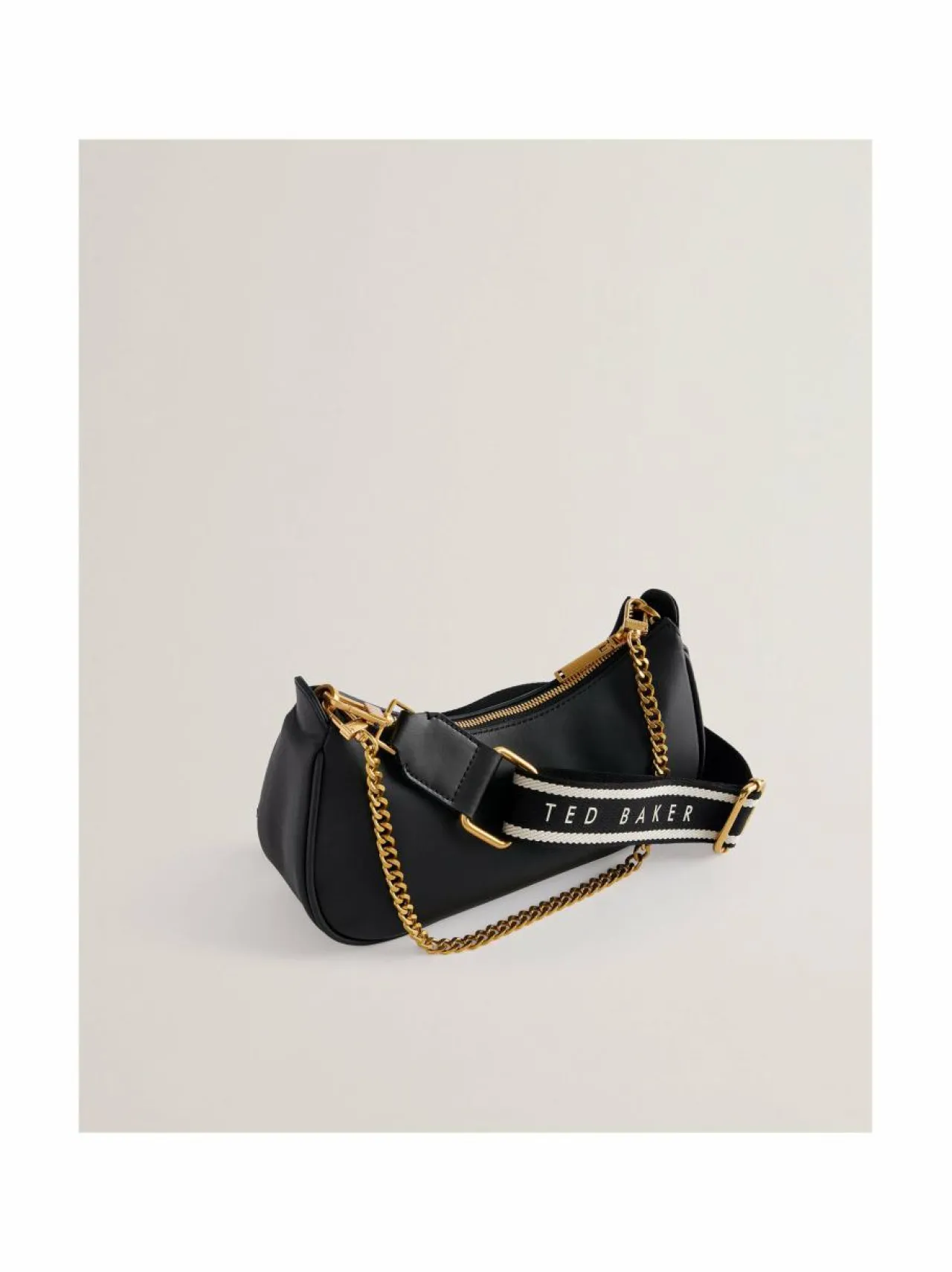 Olkalaukut<Ted Baker London Webbing Leather Crossbody -laukku BLACK