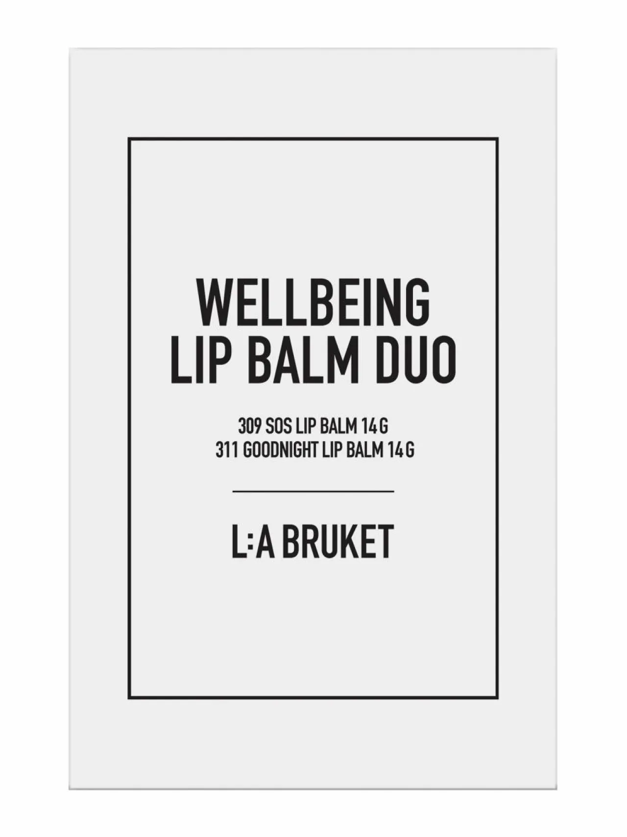 Lahjapakkaukset|Ihonhoitopakkaukset<L:A Bruket Wellbeing Lip Balm Duo -huulivoidepakkaus, 2x14g
