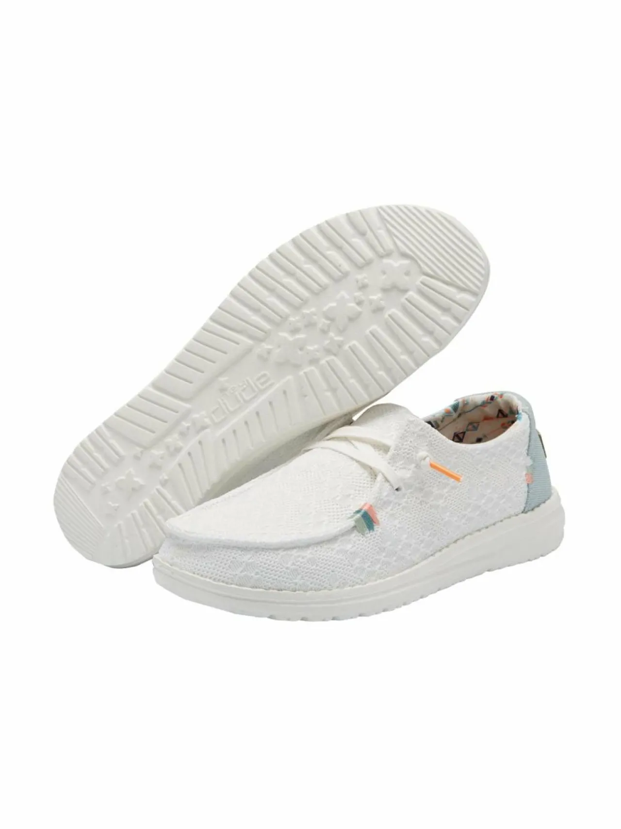 Urheilujalkineet|Tennarit & Sneakerit<HEYDUDE Wendy Boho -kävelykengät 1KF WHITE CROCHET