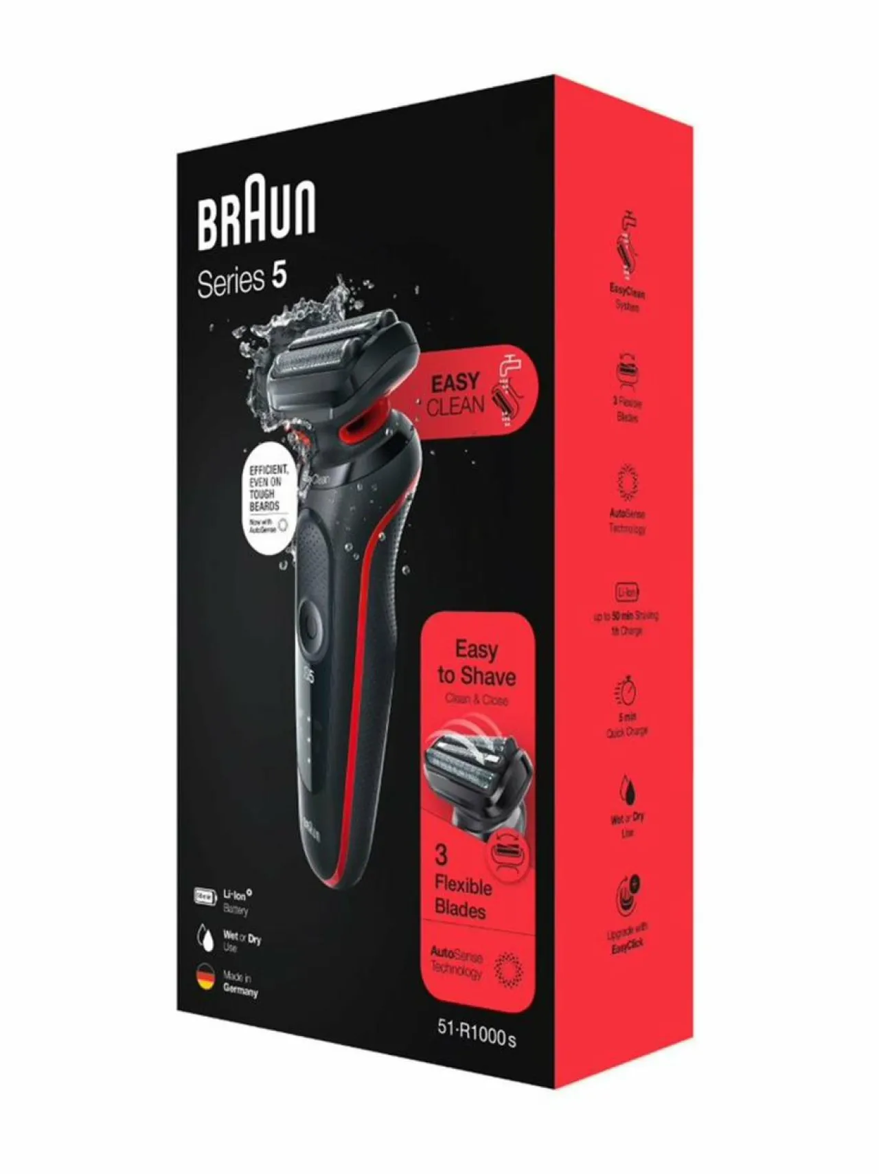 Braun Wet & Dry Series-5 -parranajokone^ Ihokarvanpoisto
