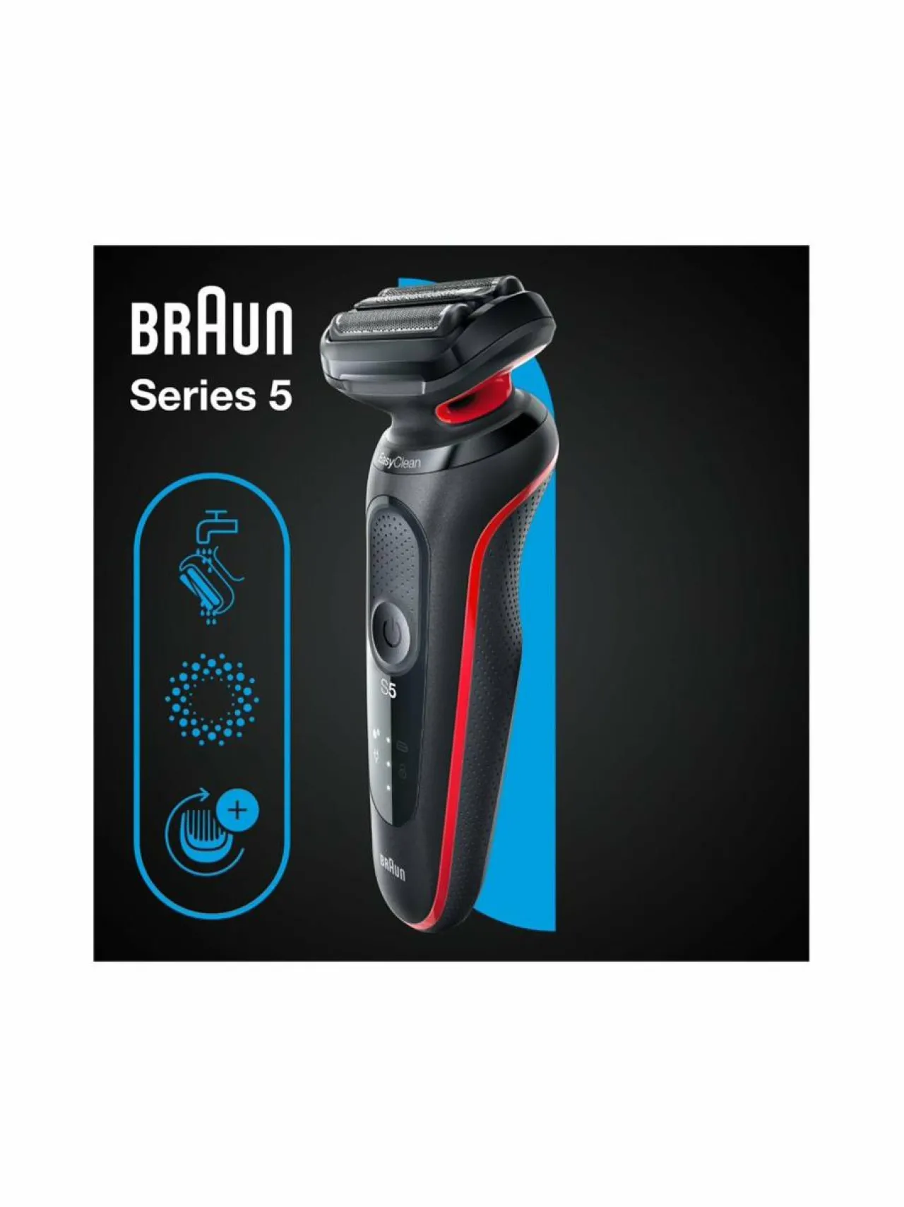 Braun Wet & Dry Series-5 -parranajokone^ Ihokarvanpoisto