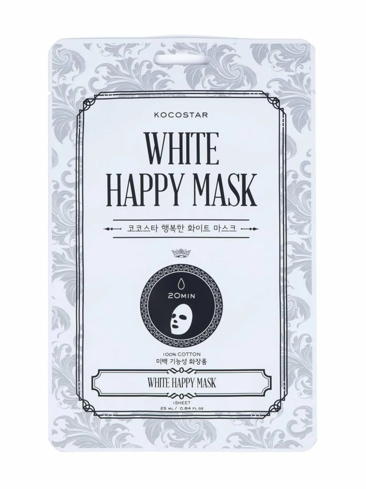 KOCOSTAR White Happy Mask -kasvonaamio 25 ml^ Huonetuoksut & Tuoksukynttilät