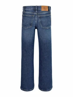 Farkut<Calvin Klein Kids Wide Leg Authentic -farkut 1BJ AUTHENTIC DARK BLUE COM