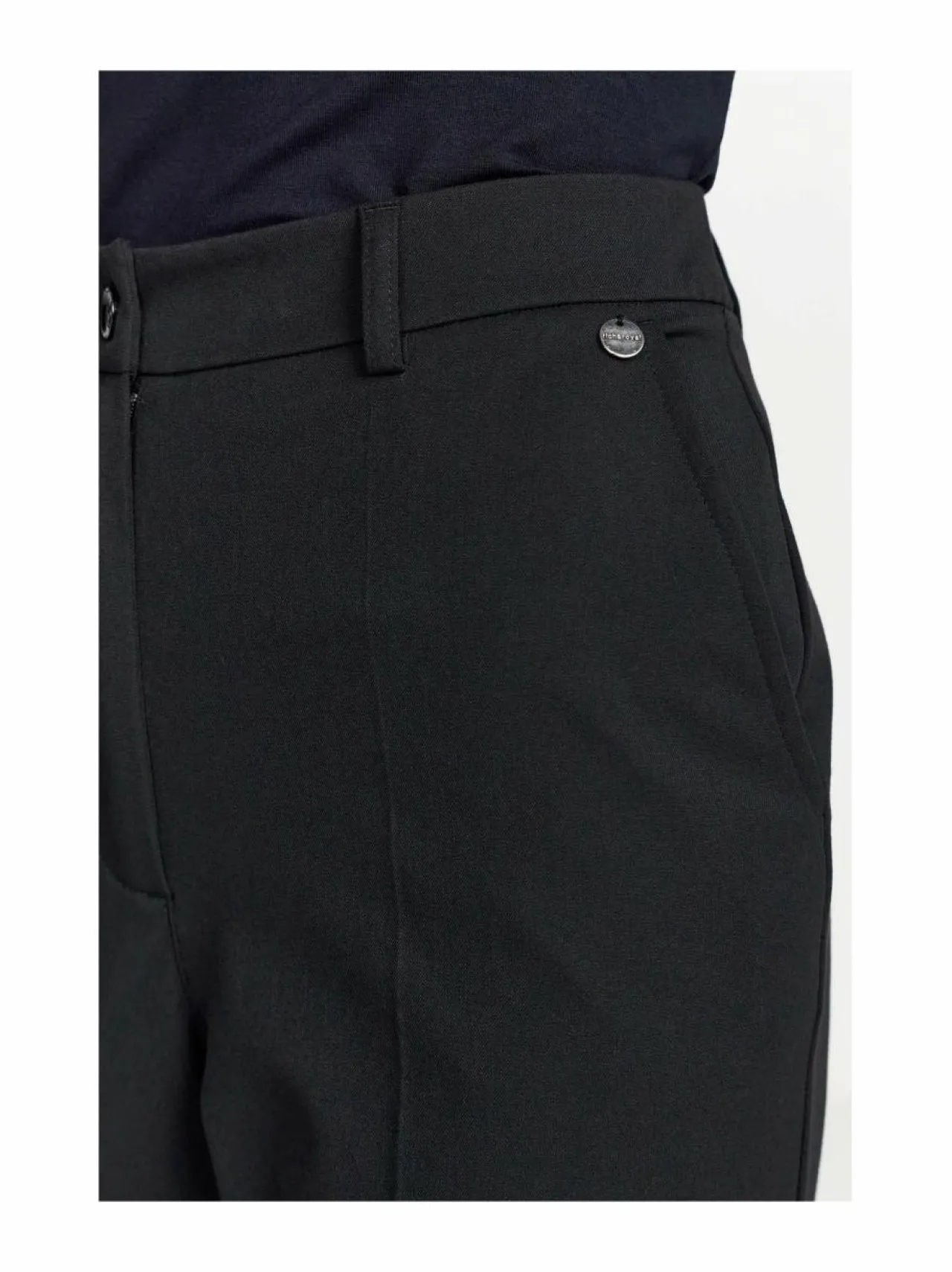 Housut<rich & royal Wide Leg -prässihousut 890 BLACK