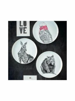 Lautaset & Kulhot<Maxwell&Williams Wombat-lautanen 20 cm BLACK/WHITE