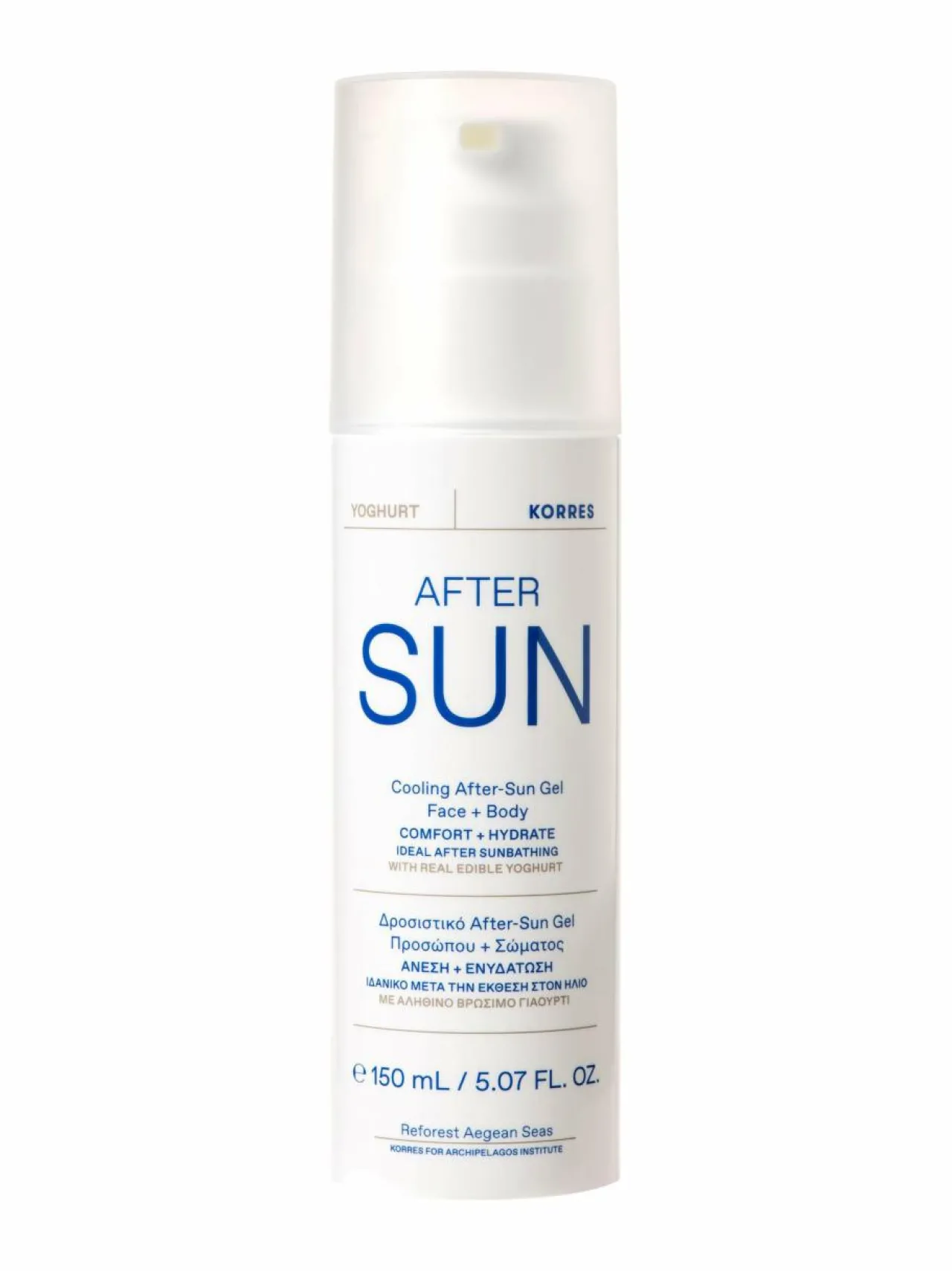 Korres Yoghurt After Sun Cooling Gel -geelivoide 150 ml^ Aurinkotuotteet