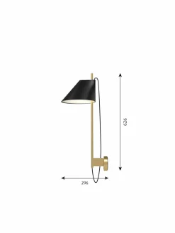 Seinävalaisimet<Louis Poulsen Yuh-seinävalaisin BLACK/BRASS