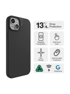 Zagg Manhattan Snap - musta suojakuori iPhone 15 Plus/14 Plus^ Puhelimen Suojakuoret & Tarvikkeet