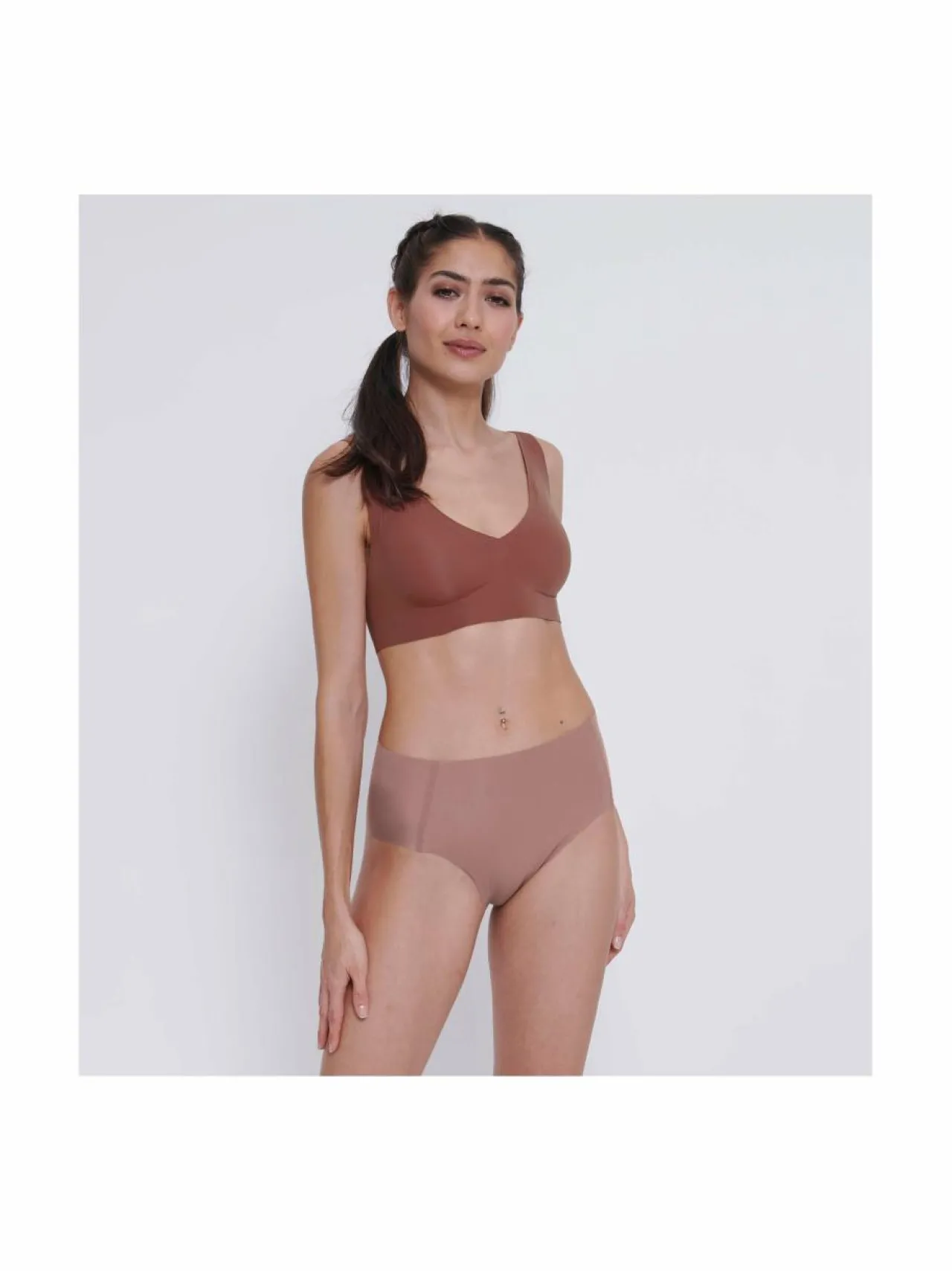 Alusvaatteet & -Asut<Sloggi Zero Feel 2.0 High waist -alushousut 1141 CACAO