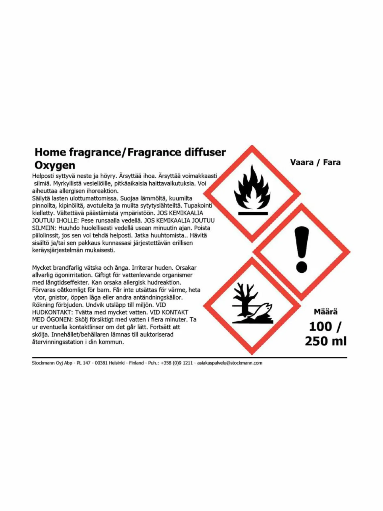 Huonetuoksut & Tuoksukynttilät<Millefiori Zona Oxygen -huonetuoksu 250 ml