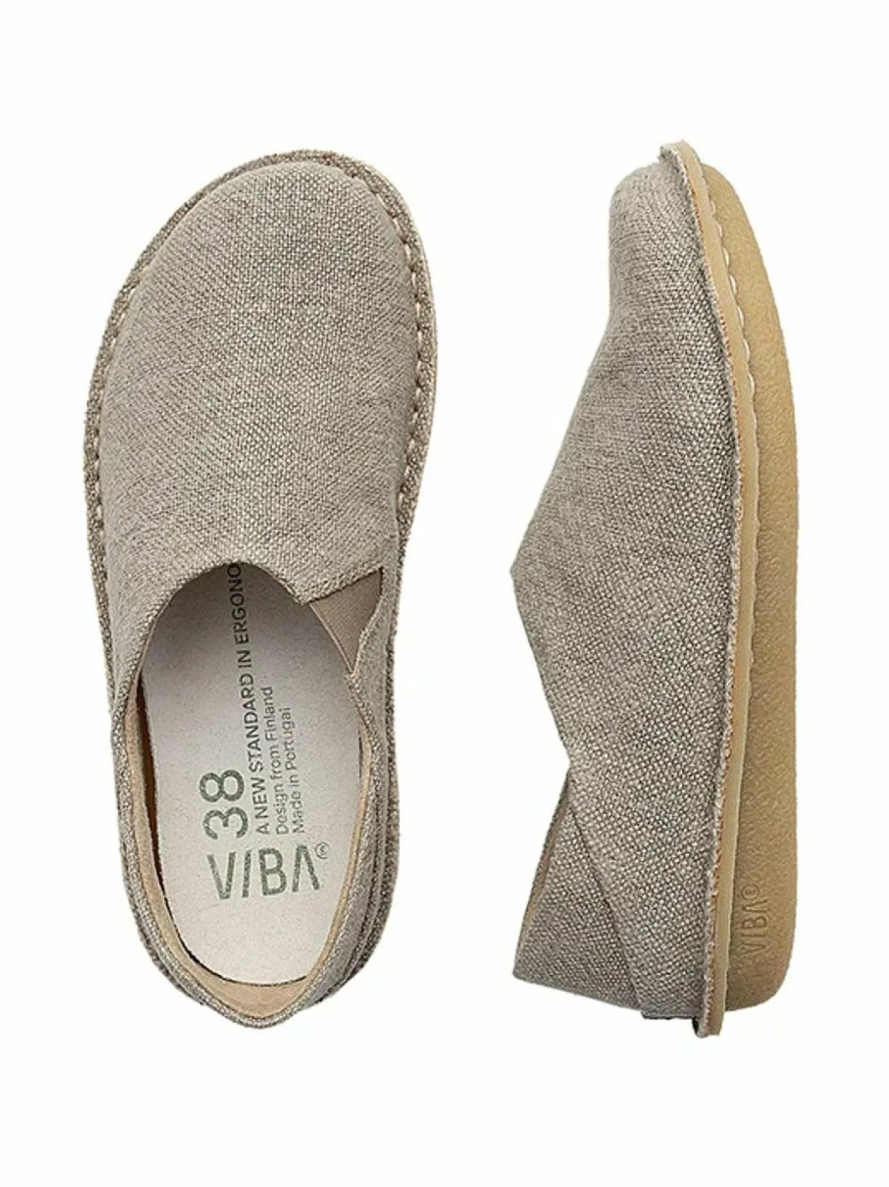 Kävelykengät & Loaferit<VIBAe Zuma-pellavakengät SAND DOLLAR